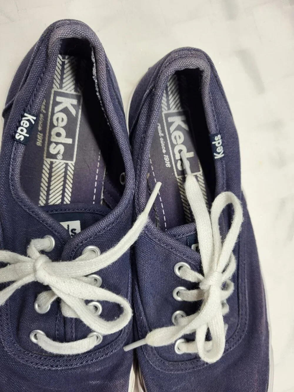 KEDS Boater Denim Women's Sneakers - Size 8 - Picture 4 of 10